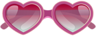 Pink Heart Sunglasses PNG Clipart Image