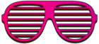 Pink Shutter Shades PNG Clipart Image