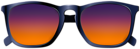 Sunset Colors Sunglasses Transparent Image