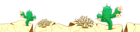Desert Ground with Cactuses PNG Clipart Picture