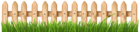 Fence with Grass Transparent PNG Clipart