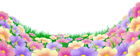 Grass with Beautiful Flowers PNG Clipart