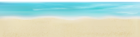 Sand and Sea PNG Clip Art Image