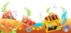 Sea Bottom with Treasure Ground PNG Clipart Picture
