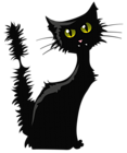 Black Cat PNG Clipart Image