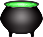 Black Halloween Cauldron PNG Clipart