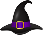 Black Halloween Witch Hat PNG Clipart