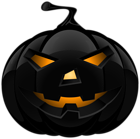 Black Pumpkin Lantern PNG Clipart Image
