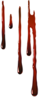 Bloody Drops PNG Clip Art Image