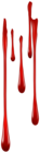 Bloody Drops PNG Transparent Clipart