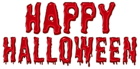 Bloody Happy Halloween PNG Clipart Picture