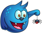 Blue Halloween Monster PNG Clipart Image