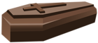 Brown Coffin PNG Clipart Image