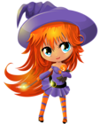Cute Witch Transparent PNG Clipart