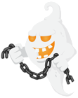 Ghost with Chain PNG Clipart Image