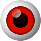 Giant Eyeball Red PNG Clipart