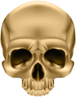 Golden Skull PNG Clip Art Image