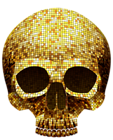 Golden Skull PNG Clipart Image