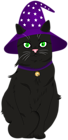 Halloween Black Cat PNG Clipart