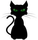 Halloween Black Cat Transparent PNG Clipart