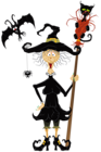 Halloween Creepy Witch PNG Clipart