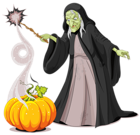 Halloween Creepy Witch PNG Picture
