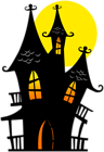 Halloween Dark House PNG Clip Art Image