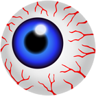Halloween Eyeball Blue PNG Clipart