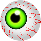 Halloween Eyeball Green PNG Clipart