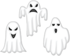Halloween Ghost Set PNG Clip Art Image