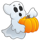 Halloween Ghost with Pumpkin PNG Picture
