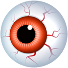 Halloween Giant Eyeball Red PNG Clipart