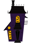 Halloween House Purple PNG Clipart