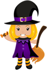 Halloween Little Witch PNG Clip Art Image