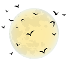 Halloween Moon PNG Clip Art Image | Gallery Yopriceville - High-Quality Images and Transparent