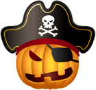 Halloween Pirate Pumpkin PNG Clip Art Image