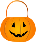 Halloween Pumpkin Candy Basket PNG Clipart