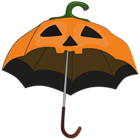 Halloween Pumpkin Umbrella PNG Clip Art Image