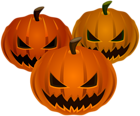 Halloween Pumpkins PNG Clip Art Image