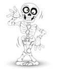 Halloween Skeleton PNG Clipart