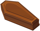 Halloween Wooden Coffin PNG Clipart