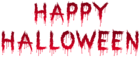 Happy Halloween Bloody Text PNG Clipart
