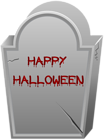 Happy Halloween Tombstone PNG Clip Art Image