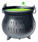 Happy Halloween Witch Cauldron PNG Clipart Picture