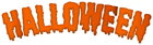 Orange Text Halloween PNG Clipart