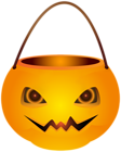 Pumpkin Basket PNG Transparent Clipart