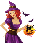 Purple Witch PNG Clipart
