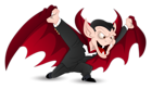 Red Halloween Vampire PNG Clipart