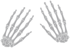 Skeleton Hands PNG Transparent Clipаrt