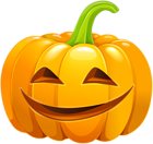 Smiling Carved Pumpkin PNG Clip Art Image